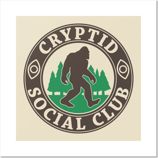 Cryptid Social Club Wall Art by hya_bm